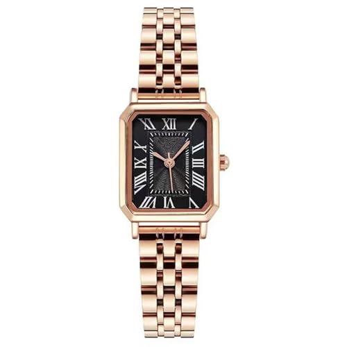 JOATVEE Klassische Quadratische Uhren für Frauen mit Römischen Ziffern Damen Casual Dress Watch von JOATVEE