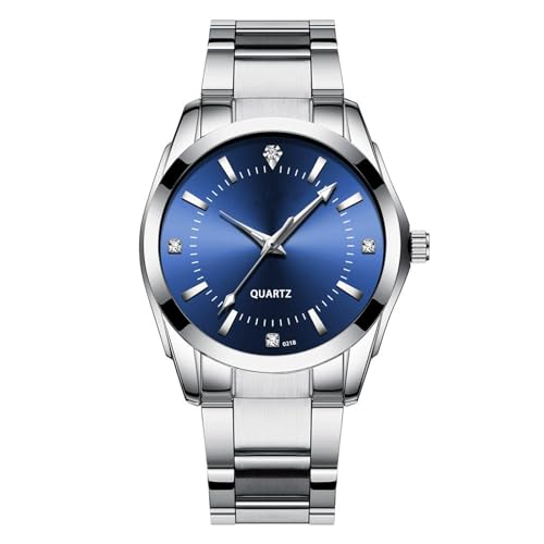 JOATVEE Uhren für Frauen Analog Quarz Silber Edelstahl Uhren Leuchtend Wasserdicht Couple's Dress Watch von JOATVEE