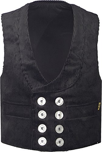 JOB Zunftweste aus Trenkercord, Farbe: schwarz, Größe 52 von JOB