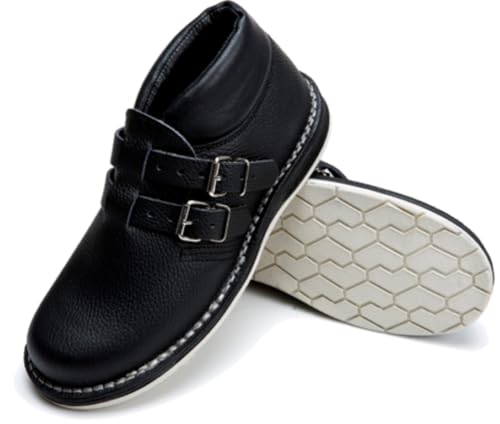 JOB Dachdecker-Schnallenschuh Sven II halbhoch mit weißer Sohle 46 von JOB