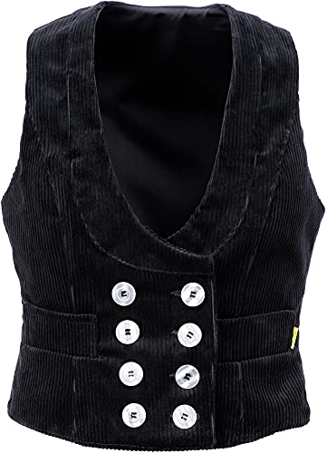 JOB Damen-Zunftweste KIRA Trenkercord schwarz (38) von JOB