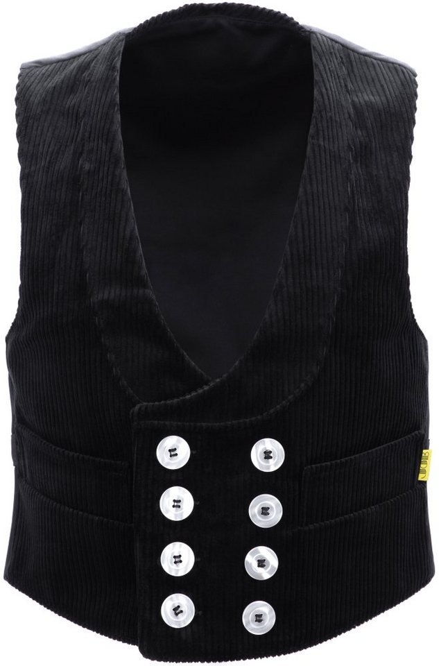 JOB Trachtenweste Zunftweste TIMO Trenkercord schwarz für Kinder von JOB