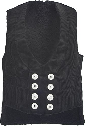 JOB Zunftweste aus Trenkercord schwarz mit Fellfutter Weste 5330 (52) von JOB