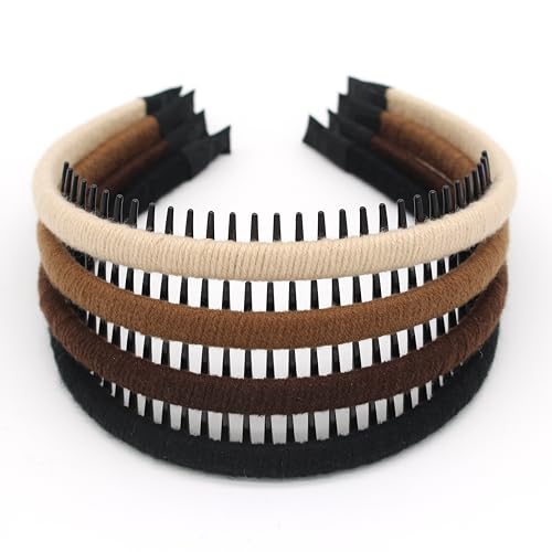 JOBAND Damen-Haar-Accessoires in Strickgarn, rutschfestes Stirnband für Damen, geeignet zum Tragen im Winter, Haarbänder für Frauen, 1 Packung mit 4 Stück JOBAND Damen-Haar-Accessoires in Strickgarn, rutschfestes Stirnband für Damen, geeignet zum Tragen im Winter, Haarbänder für Frauen, 1 Packung mit 4 Stück von JOBAND