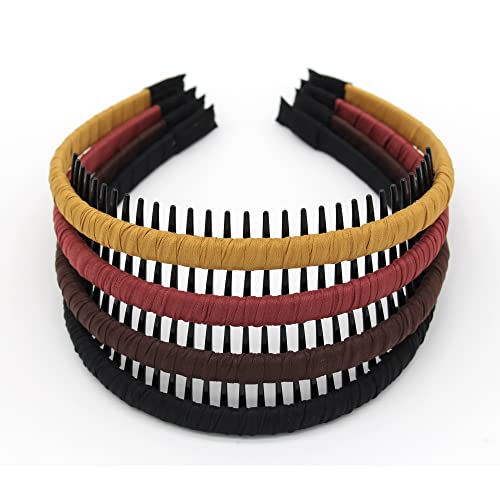 JOBAND Modische Haarbänder für Frauen mit Zahnkamm, bequem, rutschfest, 4 Farben JOBAND Modische Haarbänder für Frauen mit Zahnkamm, bequem, rutschfest, 4 Farben von JOBAND