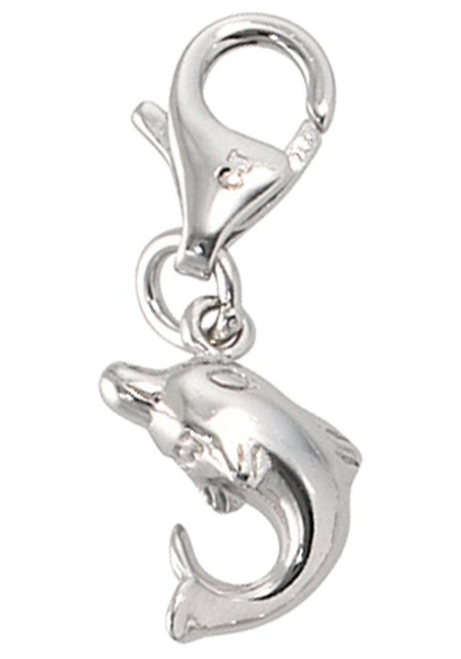 JOBO Charm-Einhänger Delfin, 925 Silber von JOBO