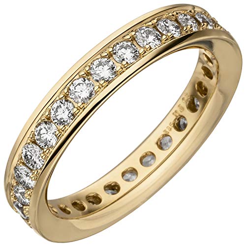 Jobo Damen-Memory-Ring aus 585 Gold mit Diamanten rundum Größe 56 von Jobo