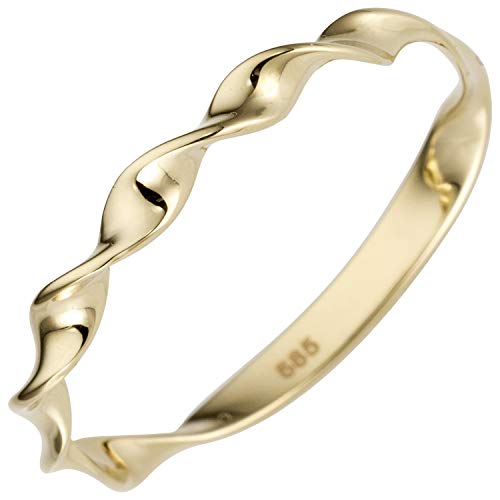 Jobo Damen-Ring gedreht aus 585 Gold Größe 52 von Jobo
