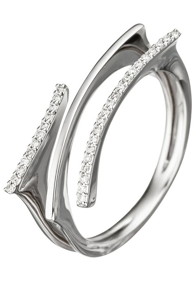 JOBO Diamantring, 585 Weißgold mit 33 Diamanten JOBO Diamantring, 585 Weißgold mit 33 Diamanten von JOBO
