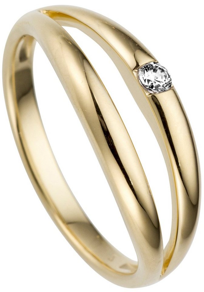 JOBO Diamantring Ring Goldring, 585 Gold von JOBO
