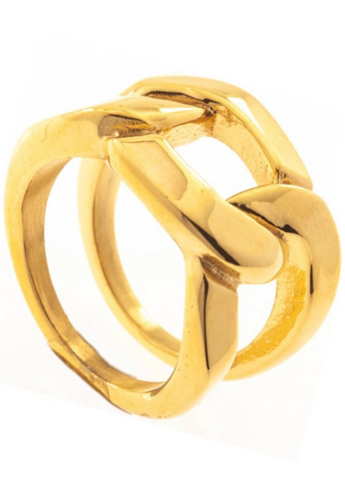 JOBO Fingerring, Edelstahl goldfarben beschichtet von JOBO