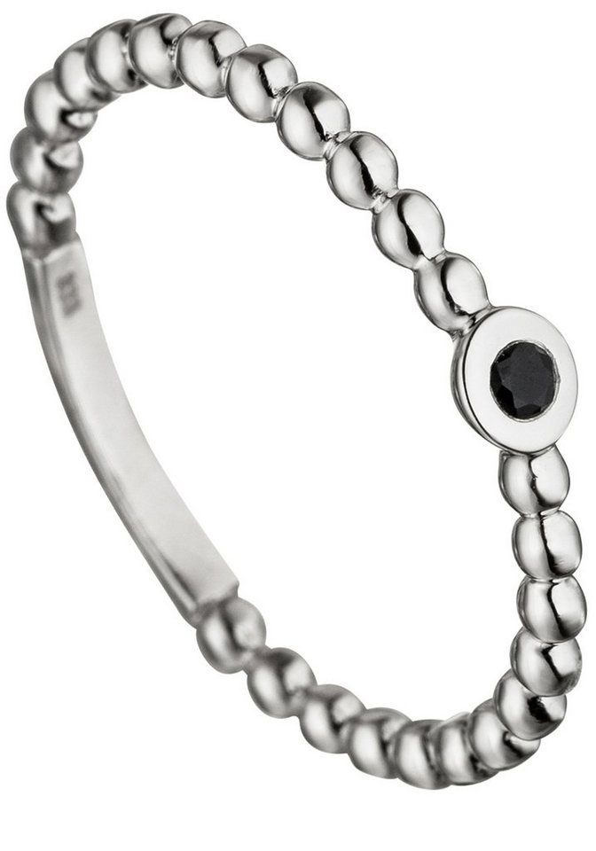 JOBO Fingerring Ring Weißgoldring Saphirring, 333 Weißgold mit Saphir von JOBO