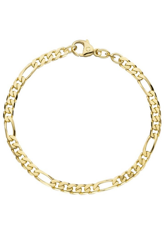 JOBO Goldarmband, Figaroarmband 585 Gold massiv von JOBO