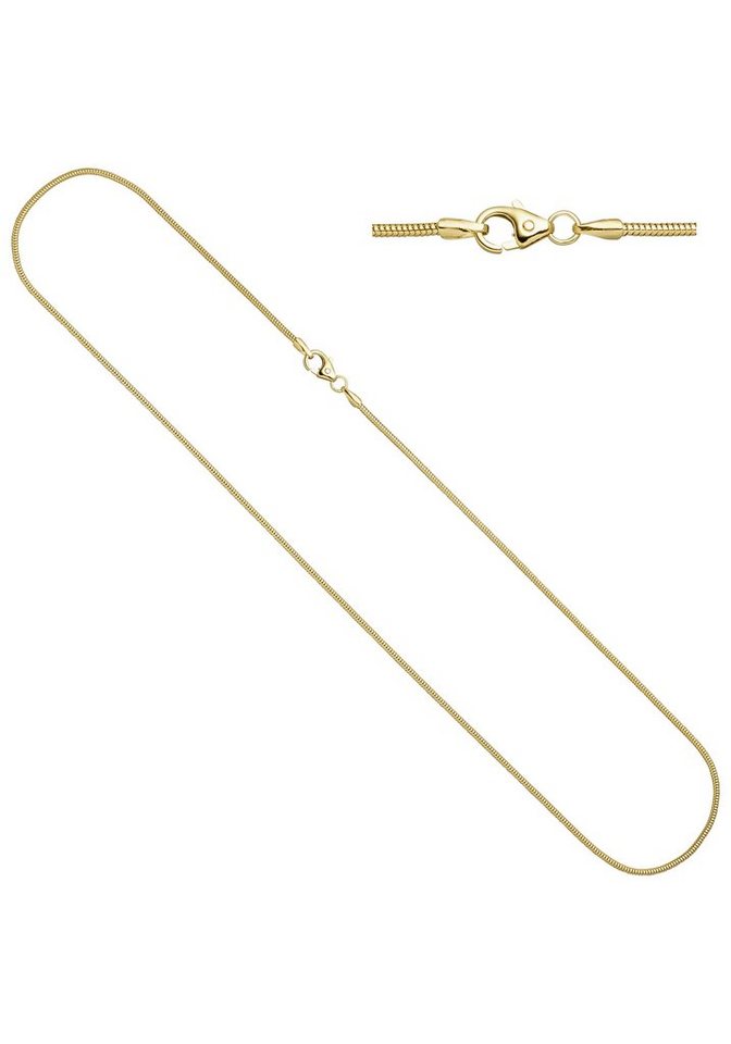 JOBO Goldkette, Schlangenkette 333 Gold 45 cm 1,4 mm von JOBO