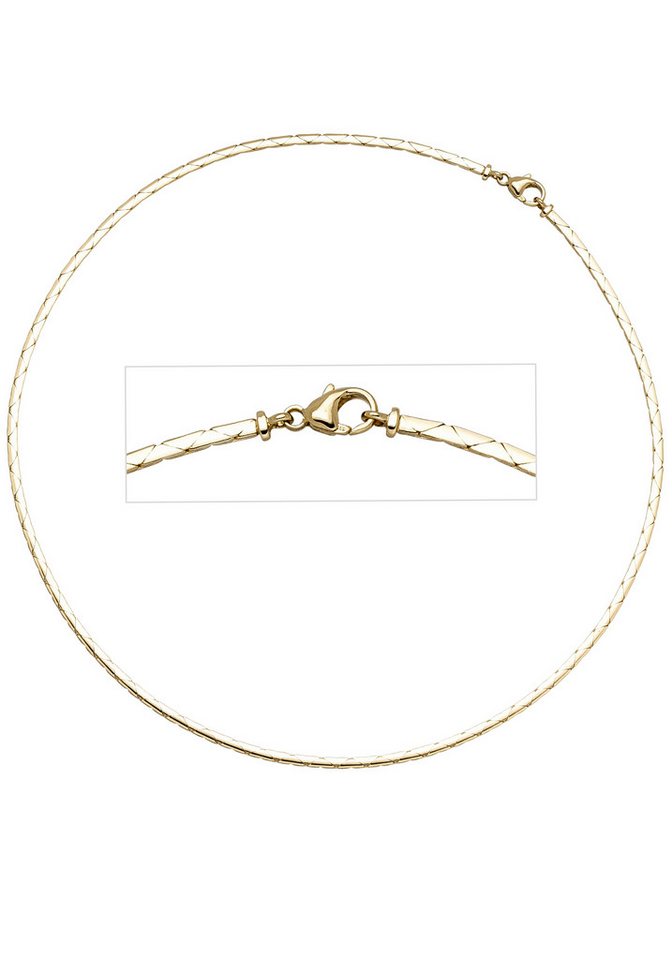 JOBO Goldkette Fantasie-Kette, 585 Gold 42 cm 2,1 mm von JOBO