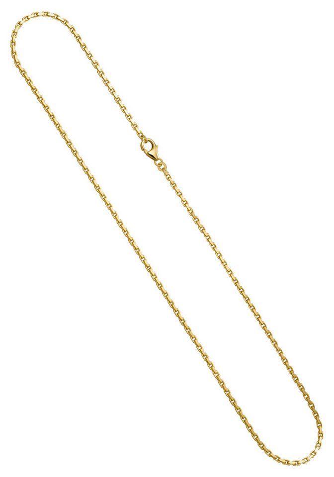 JOBO Goldkette Kette Ankerkette 2,0 mm 45 cm, 333 Gold massiv und diamantiert von JOBO