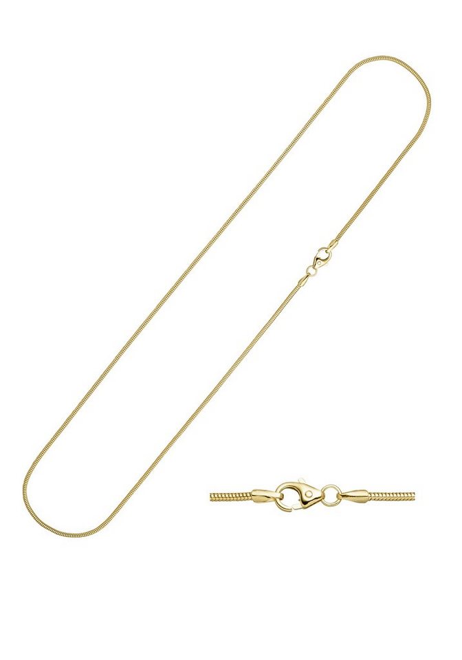 JOBO Goldkette Schlangen-Kette, 333 Gold 45 cm 1,6 mm von JOBO