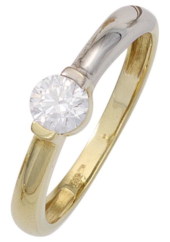 JOBO Goldring, 333 Gold bicolor mit Zirkonia JOBO Goldring, 333 Gold bicolor mit Zirkonia von JOBO