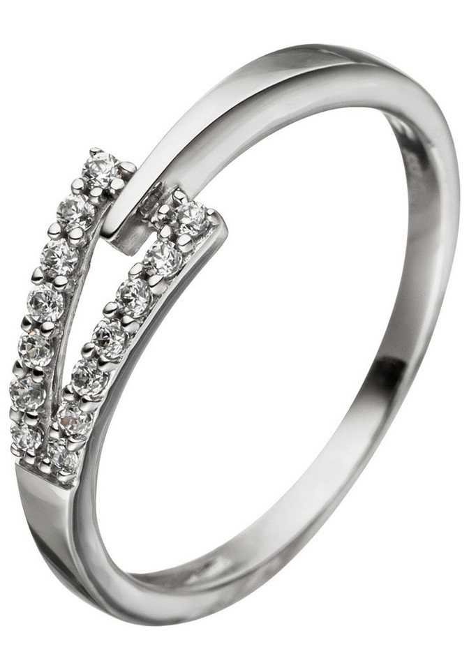 JOBO Goldring, 333 Weißgold mit Zirkonia JOBO Goldring, 333 Weißgold mit Zirkonia von JOBO
