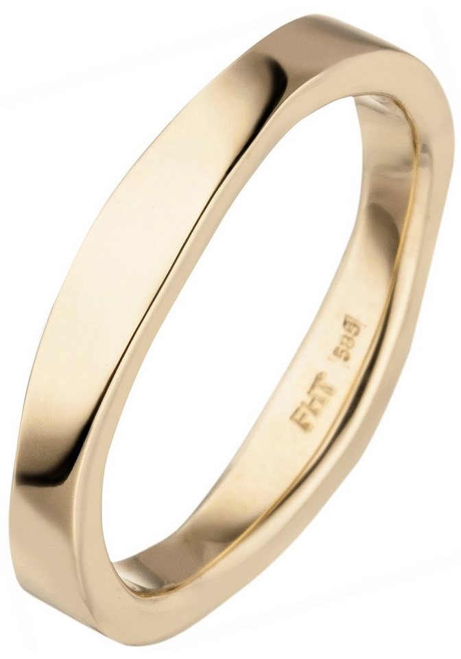 JOBO Goldring Ring Damenring, 585 Gold von JOBO