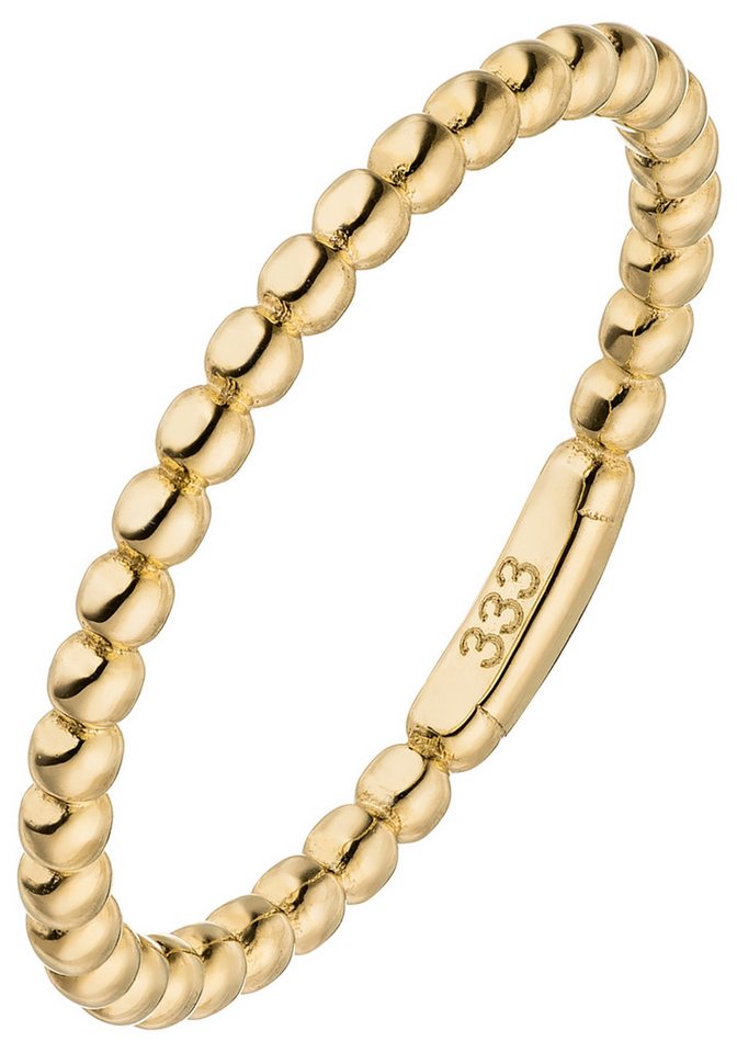 JOBO Goldring Ring Kugel Kugelring schmal, 333 Gold von JOBO