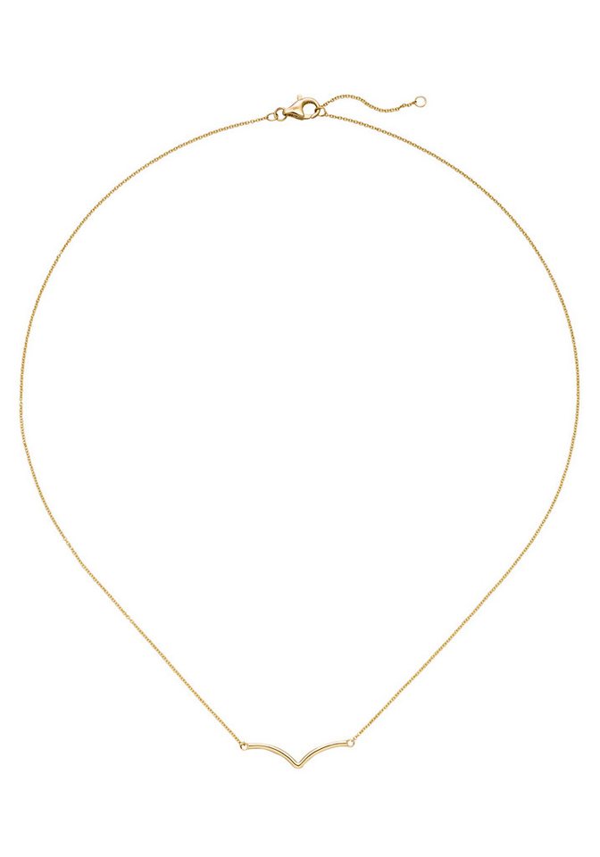 JOBO Kette mit Anhänger Goldkette Colier 45 cm, 585 Gold von JOBO