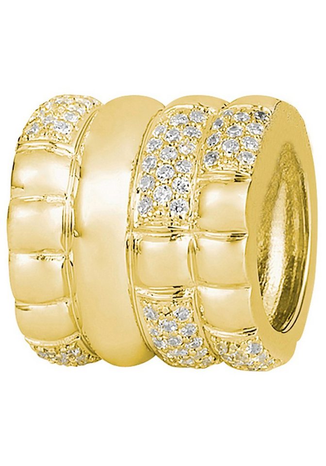 JOBO Kettenanhänger Anhänger 12 mm, 14 Karat 585 Gold mit 84 Diamanten von JOBO