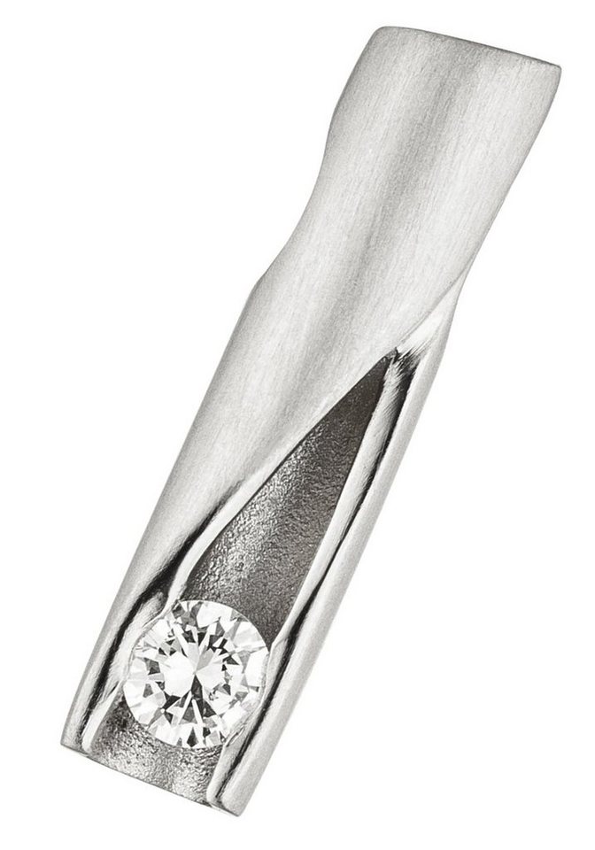 JOBO Kettenanhänger Anhänger Platinanhänger 17 mm lang, 950 Platin mit Diamant von JOBO