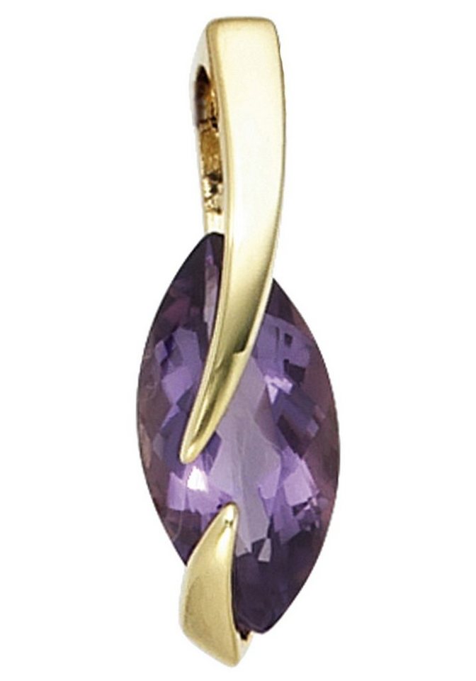 JOBO Kettenanhänger Anhänger mit Amethyst, 585 Gold von JOBO