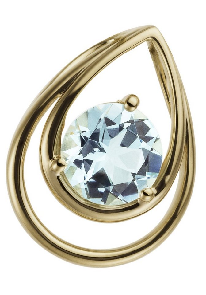 JOBO Kettenanhänger Anhänger mit Blautopas, 585 Gold JOBO Kettenanhänger Anhänger mit Blautopas, 585 Gold von JOBO