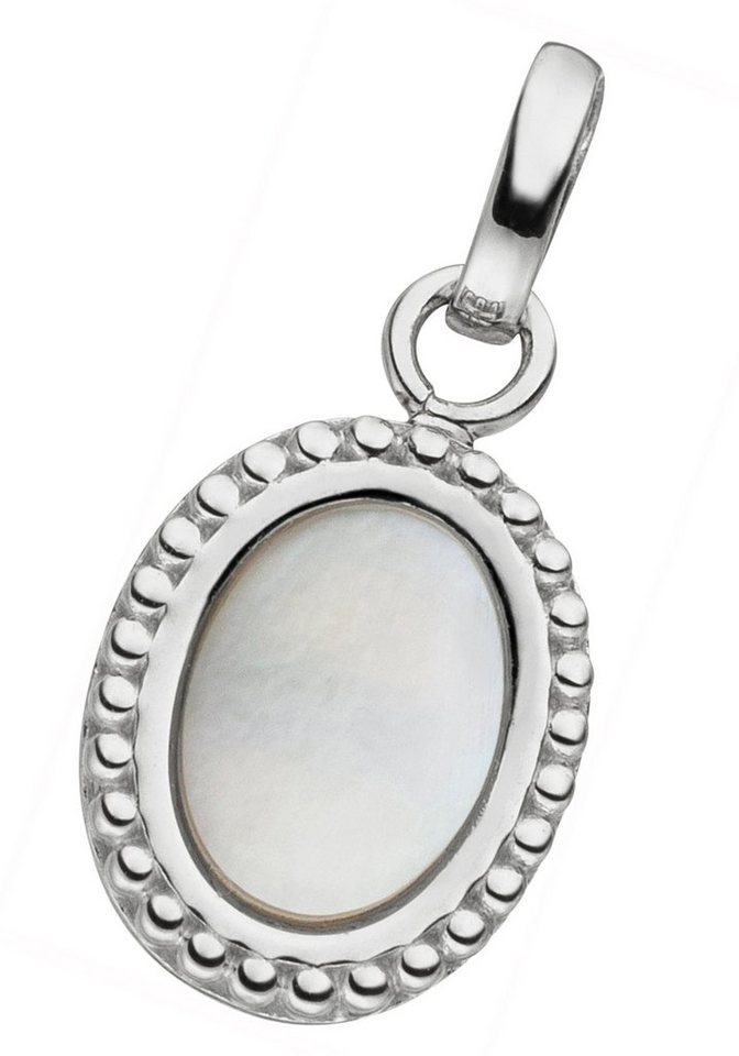 JOBO Kettenanhänger Anhänger mit Perlmutt-Einlage, 925 Silber von JOBO