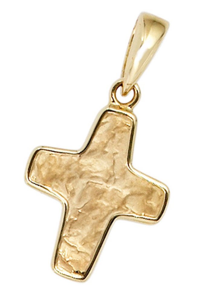 JOBO Kreuzanhänger Anhänger Kreuz, 585 Gold JOBO Kreuzanhänger Anhänger Kreuz, 585 Gold von JOBO