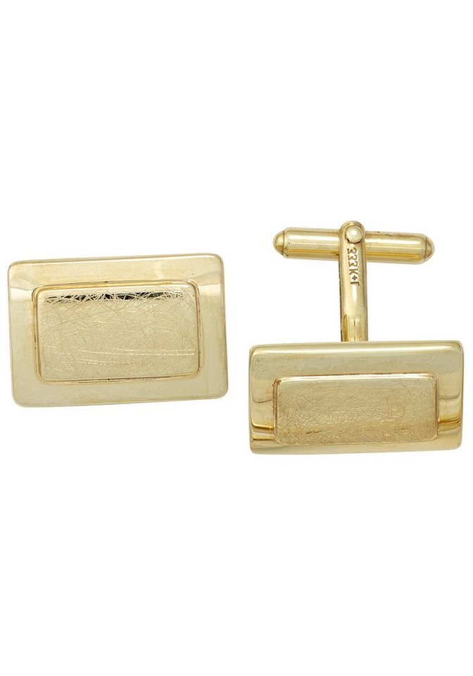 JOBO Manschettenknöpfe eckig rechteckig 20 mm, 8 Karat 333 Gold JOBO Manschettenknöpfe eckig rechteckig 20 mm, 8 Karat 333 Gold von JOBO