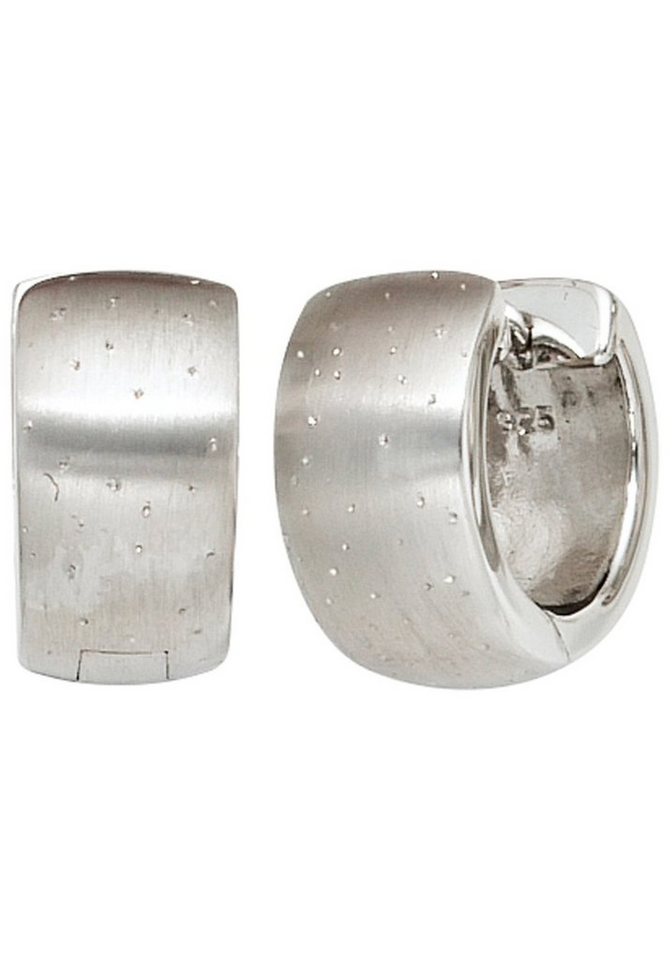 JOBO Paar Creolen, breit rund 925 Silber JOBO Paar Creolen, breit rund 925 Silber von JOBO
