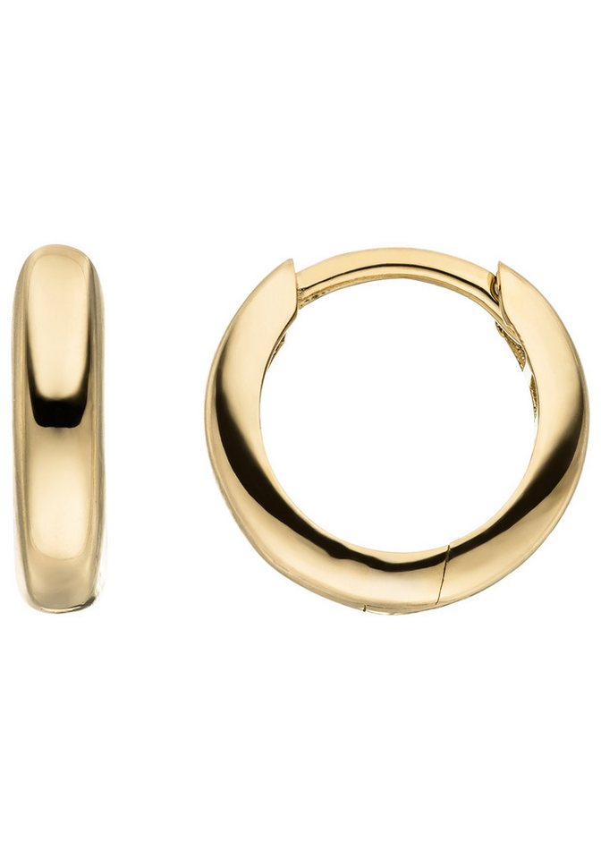 JOBO Paar Creolen rund Ohrringe 11 mm, 8 Karat 333 Gold von JOBO