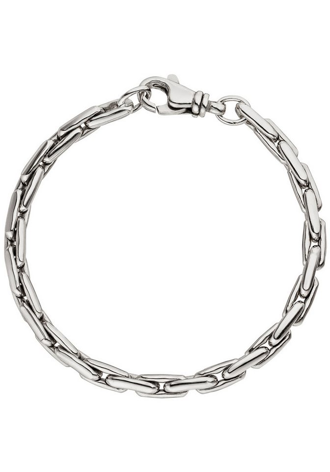 JOBO Silberarmband Armband 4,6 mm, 925 Silber rhodiniert 19 cm von JOBO