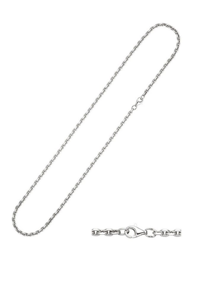 JOBO Silberkette, Ankerkette 925 Silber diamantiert 55 cm JOBO Silberkette, Ankerkette 925 Silber diamantiert 55 cm von JOBO