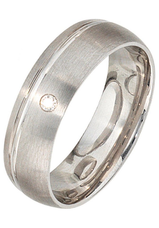 JOBO Silberring, 925 Silber mit Zirkonia von JOBO