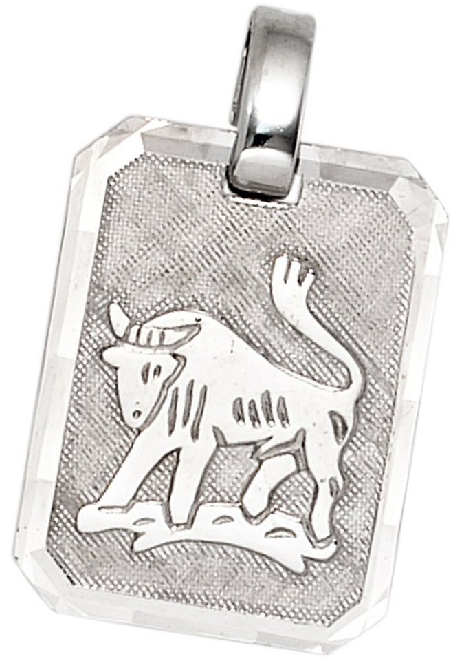 JOBO Sternzeichenanhänger Sternzeichen Stier, 925 Silber von JOBO