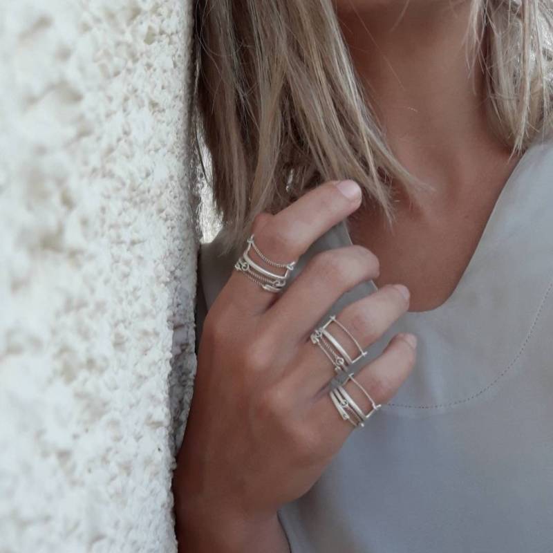 Die Ketten-Serie | Silber925 Ringe, Kettenringe, Ringset, Minimalringe Die Ketten-Serie | Silber925 Ringe, Kettenringe, Ringset, Minimalringe von JOCEANjewelry