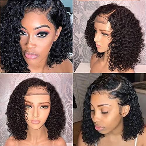 Echthaar Perücke Kurze Lockige 150% Dichte Bob Perücke Curly Bob Perücke für Schwarze Frauen Nicht Spitze Vorne Kleberlose Perücke Geeignet für Den Alltag Echthaar Perücke Kurze Lockige 150% Dichte Bob Perücke Curly Bob Perücke für Schwarze Frauen Nicht Spitze Vorne Kleberlose Perücke Geeignet für Den Alltag von JOCHEN