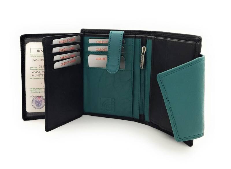 JOCKEY CLUB Geldbörse, echt Leder, bicolor, mit RFID Schutz von JOCKEY CLUB