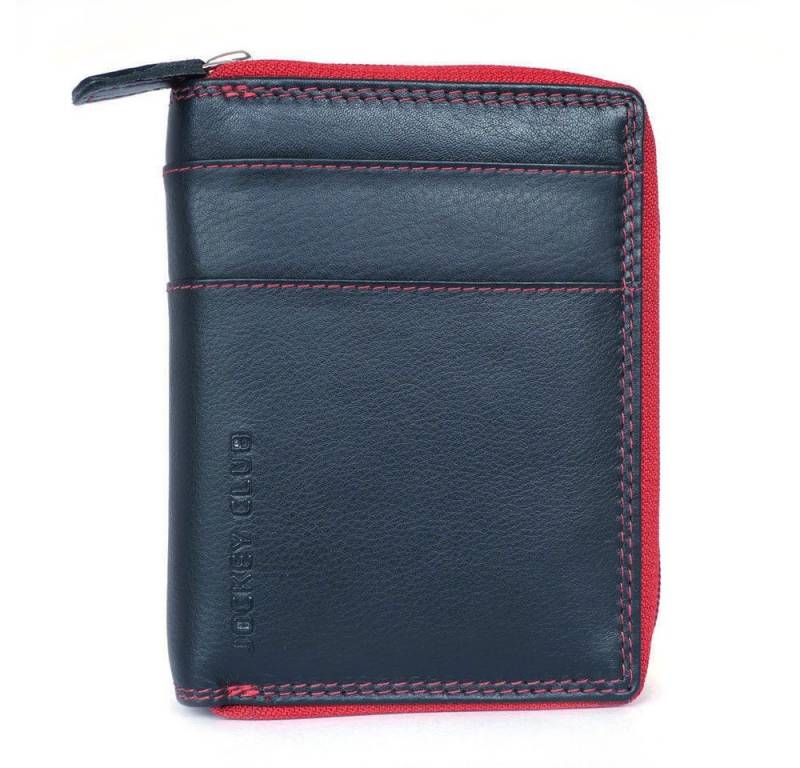 JOCKEY CLUB Geldbörse BO-KAAP RV, Reißverschluss Börse, Hochformat M, innen Multicolor, Nappa Rindsleder von JOCKEY CLUB