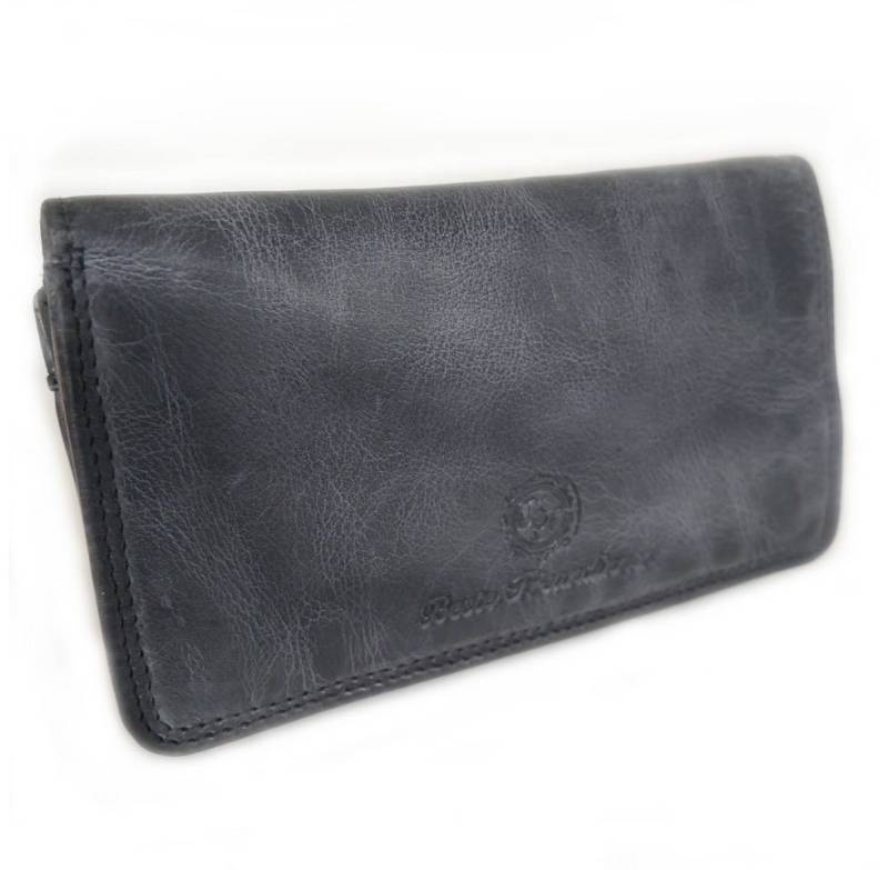 JOCKEY CLUB Geldbörse LIV & LIZ, tiefes Scheinfach, Münzfach mit RV, USED-OPTIK, Echtleder von JOCKEY CLUB