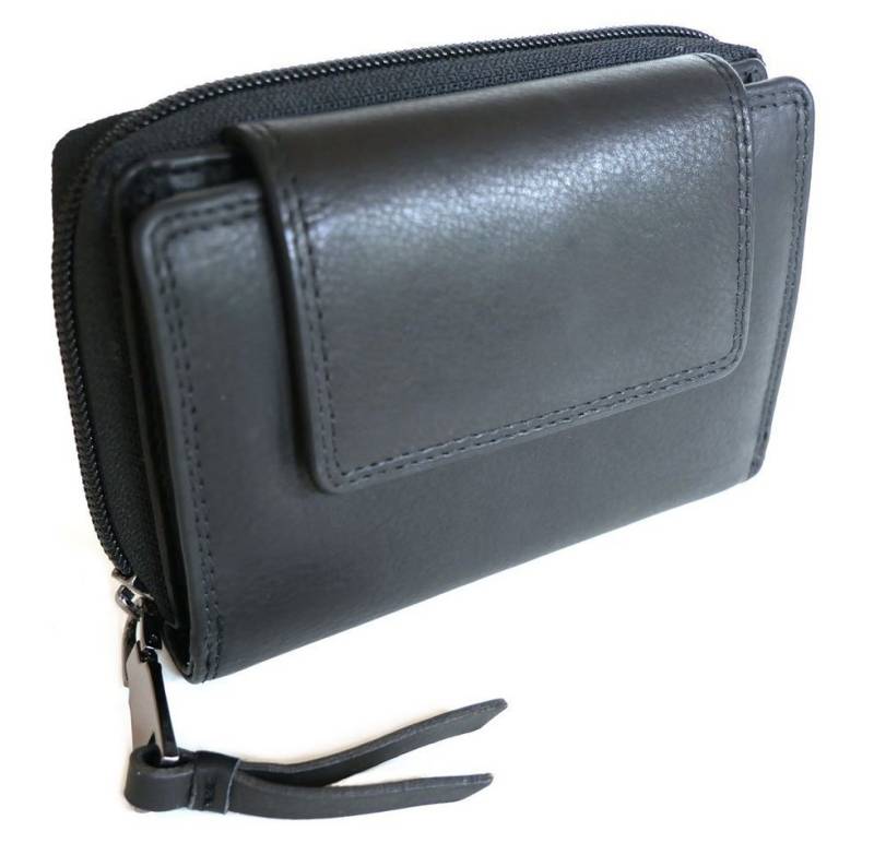 JOCKEY CLUB Geldbörse LOLA, 11 Kartenfächer mit RFID Schutz, 2 Scheinfächer, Echtleder von JOCKEY CLUB