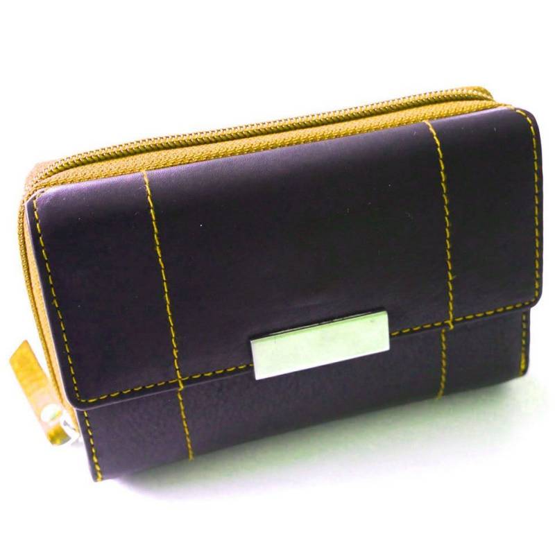 JOCKEY CLUB Geldbörse POPULAR YELLOW, 10 Kartenfächer mit RFID-Schutz, 2 Scheinfächer, 4 Münzfächer von JOCKEY CLUB