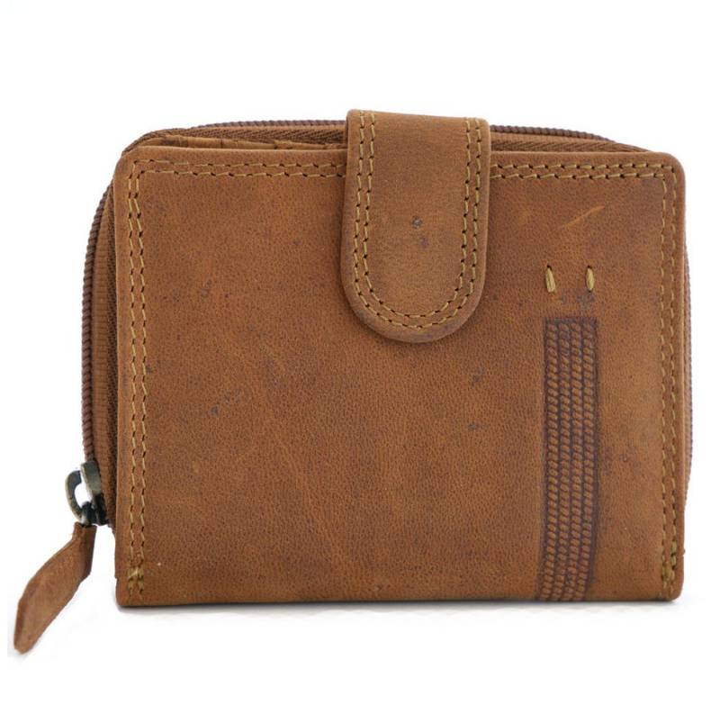 JOCKEY CLUB Geldbörse TASCHENFORMAT RV, Reißverschluss und 5 Kartenfächer, RFID-Schutz von JOCKEY CLUB