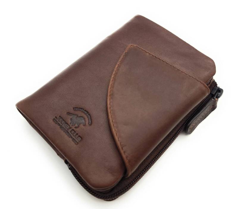 JOCKEY CLUB Geldbörse echt Leder Damen Portemonnaie mit RFID Schutz, Außenriegel, 12 Kartenfächer, weiches Rindleder von JOCKEY CLUB