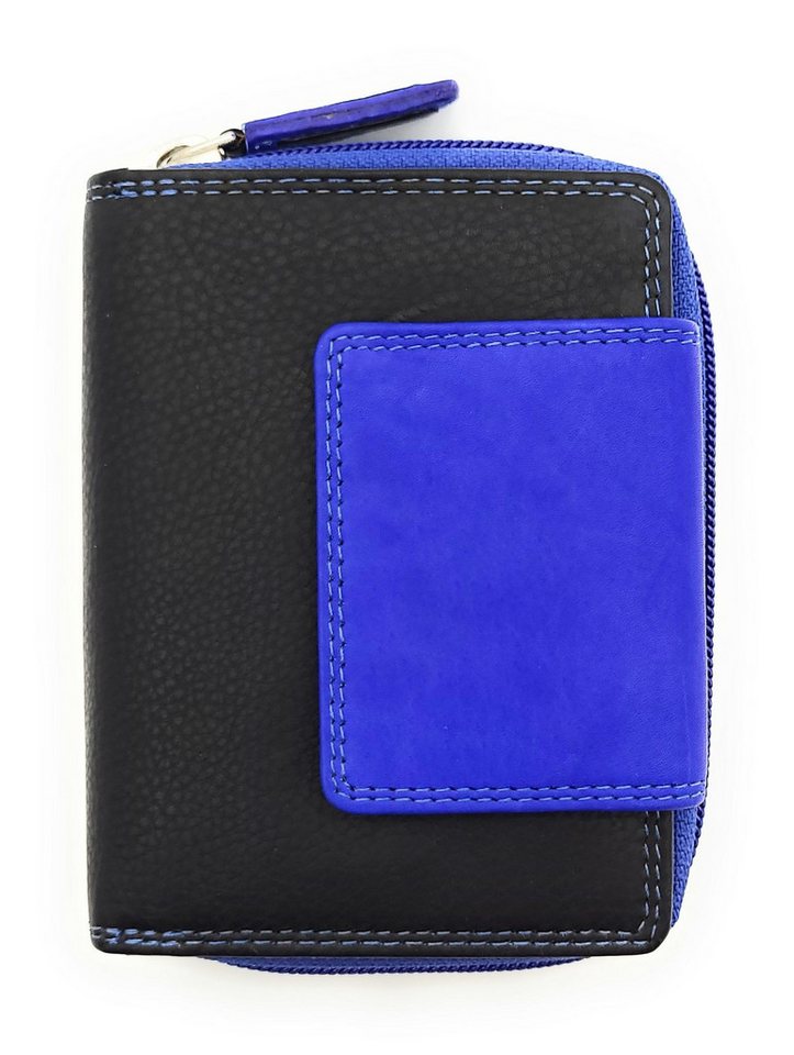 JOCKEY CLUB Geldbörse echt Leder Damen Portemonnaie mit RFID Schutz bicolor von JOCKEY CLUB