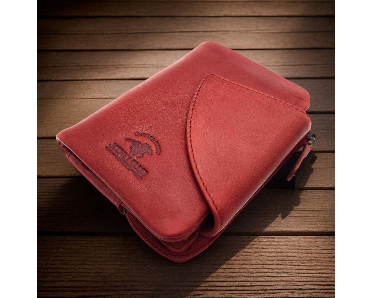 JOCKEY CLUB Geldbörse kompaktes echt Leder Portemonnaie, Geldbeutel mit RFID Schutz, kautschig weiches Rindleder, ein Handschmeichler JOCKEY CLUB Geldbörse kompaktes echt Leder Portemonnaie, Geldbeutel mit RFID Schutz, kautschig weiches Rindleder, ein Handschmeichler von JOCKEY CLUB